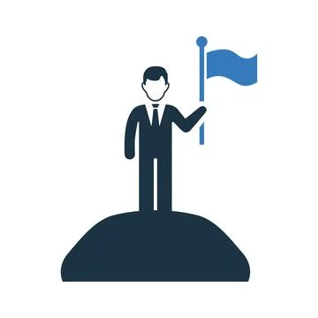 Goal, aim icon. Simple editable vector illustration. Stock Illustration