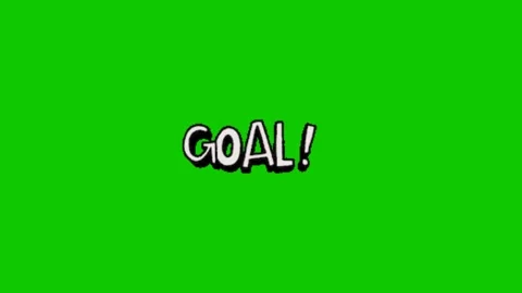 Goal animation text on green screen Видео 342921846