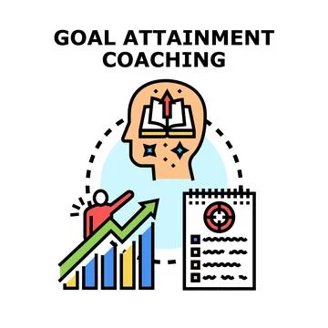 Goal attainment coaching program developing personal knowledge 스톡 일러스트