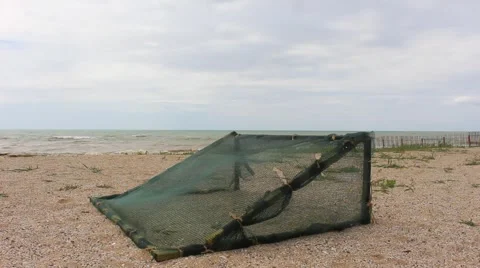 Goal on the beach, ocean Stock-Footage 52352012