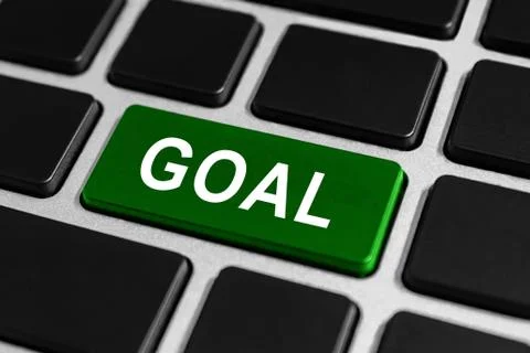 Goal button on keyboard Illustrazione stock