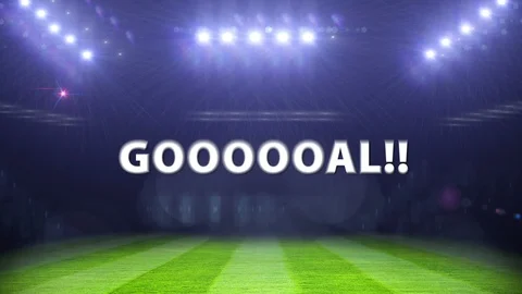 Goal celebration on stadium background Stock Footage 88982919