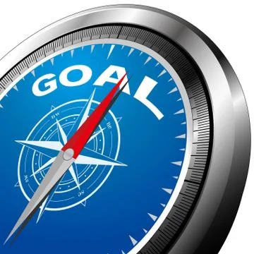 Goal Compass Stock Illustration
