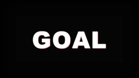 Goal concept on black background. Stock Footage 336964700