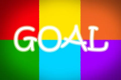 Goal concept 库存插图