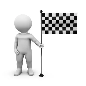 Goal flag Stock Illustration