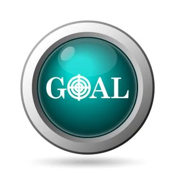 Goal icon. internet button on white background.. Stock Illustration