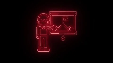 Goal Icon Isolated on Black Background Target Achievement Graphic Animation Vídeos de archivo 331736758