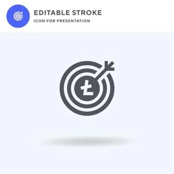Goal icon vector, filled flat sign, solid pictogram isolated on white, logo 스톡 일러스트