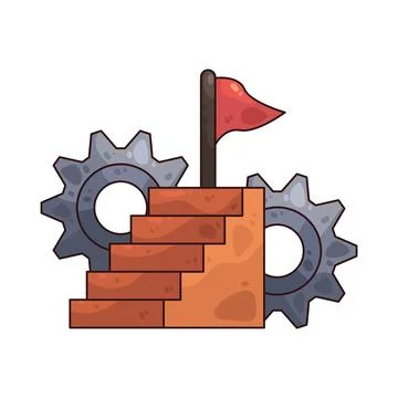 Goal illustration Illustrazione stock