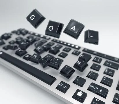 Goal keyboard Stock Illustration