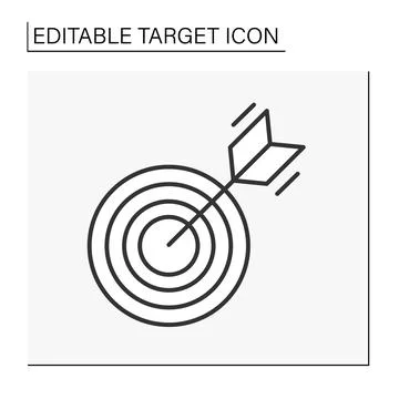 Goal line icon Stock Illustration