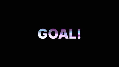 Goal motion text animation with glitch effect and abstract colors Stock Footage 224374478