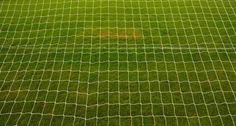 Goal net background Stock Photos