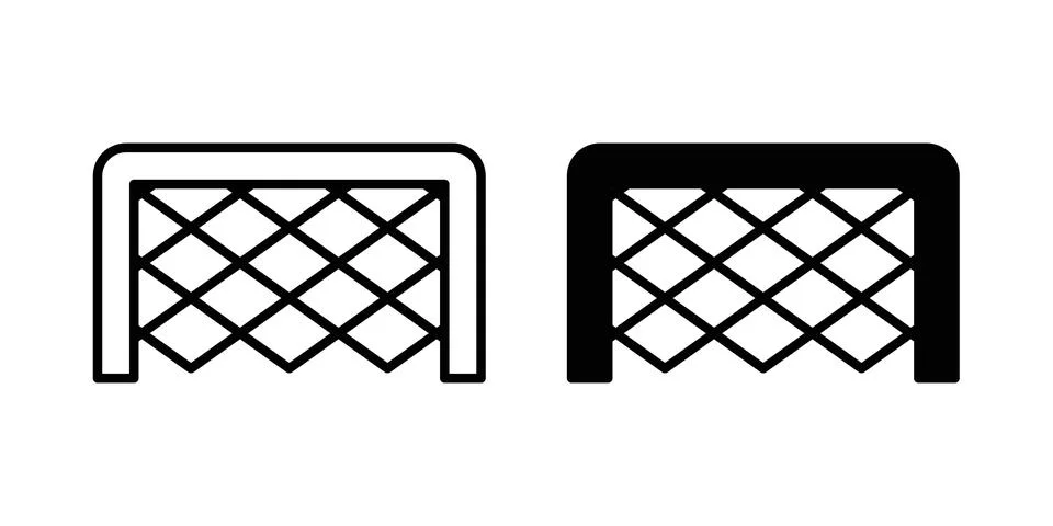 Goal net icon vector, symbol, logo illustrations Stock Illustration