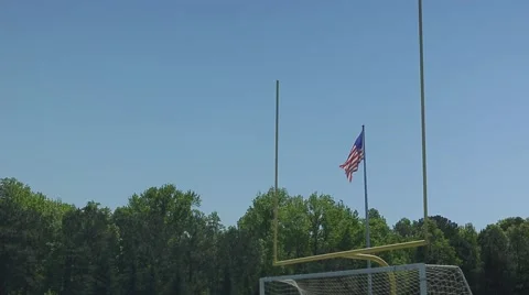 Goal Post Stock Footage 51895297