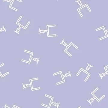 Goal post pads line vector seamless pattern Stock Illustration