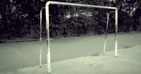Goal. Sad and empty. No game. Stock Footage 139698691
