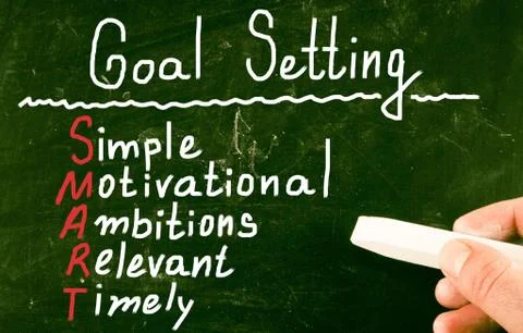 Goal setting concept Illustrazione stock