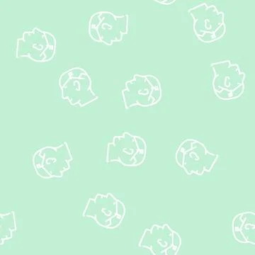 Goal setting line vector seamless pattern Stockillustratie