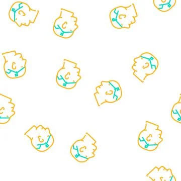 Goal setting vector seamless pattern イラスト素材