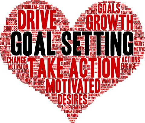Goal Setting Word Cloud Stock Illustration
