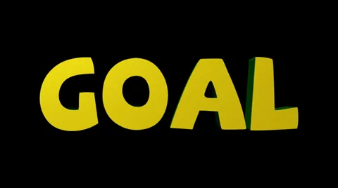 Goal Shatter Text Transition Stock Footage 35102611