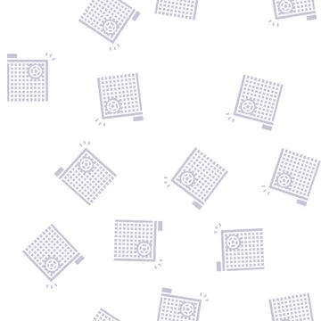 Goal soccer glyph seamless pattern Illustrazione stock