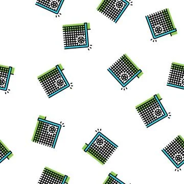 Goal soccer vector seamless pattern Stock Illustration