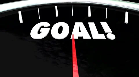 Goal Speedometer Plan Practice Perform Achieve Mission Objective Stock Footage 46477875