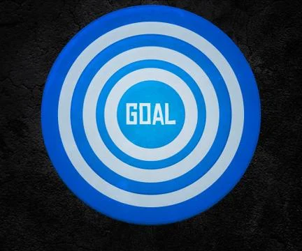 Goal on the target 스톡 일러스트