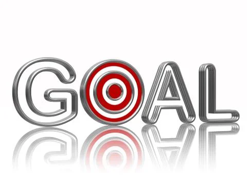 Goal with target Stock Illustration