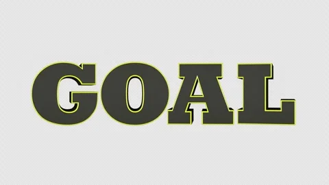 GOAL Text Animation, Background, Loop Vidéo 322146604