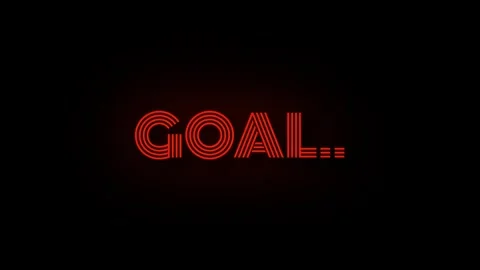 Goal Text Animation Stock Footage 278560063