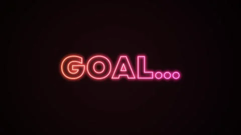 Goal Text Animation Stock Footage 278565017