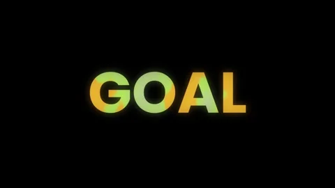 Goal Text Animation Stock Footage 291763842