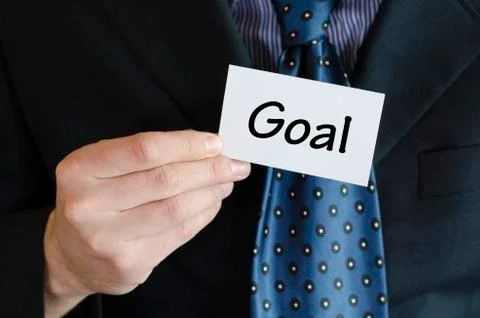 Goal text concept Stock Photos