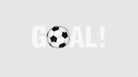 GOAL Text Type Rage Animation Transparent Alpha Channel 4K Stock-Footage 334189676