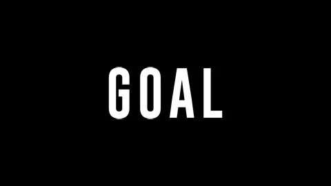 Goal text typography animation 4k video Stock Footage 274377285