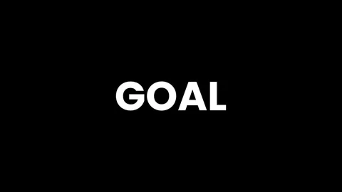 Goal text wipe motion graphic animation isolated on black background Stock Footage 327890272