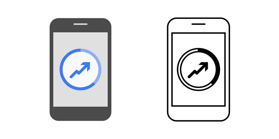 Goal tracker dashboard Illustrazione stock