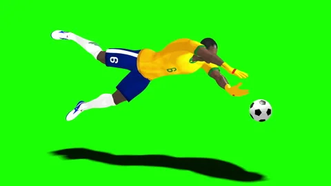 Goalkeeper catches the ball Stock Footage 85699237