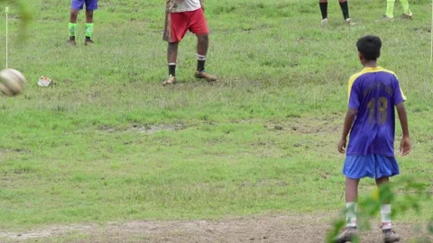 A Goalkeeper Falling Stock Footage 319998099