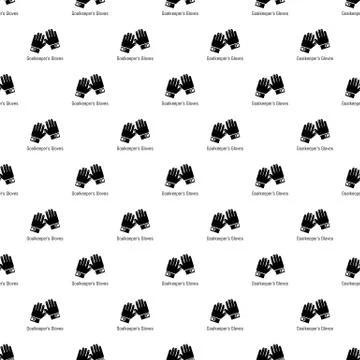 Goalkeeper gloves pattern vector seamless 스톡 일러스트