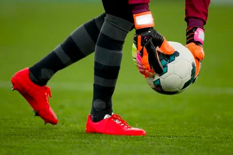 Goalkeeper gloves Foto stock