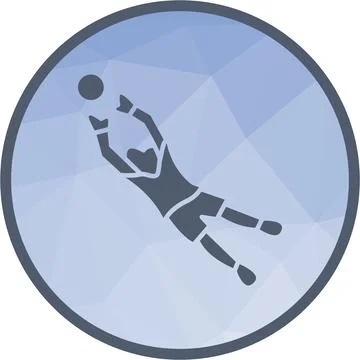 Goalkeeper icon vector image. Illustrazione stock