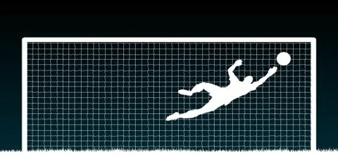Goalkeeper Stock-Illustration