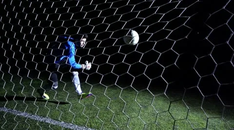 Goalkeeper Misses Save Video stock 20632244