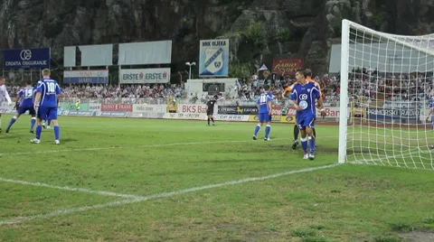 Goalkeeper's punch Stock-Footage 8564108