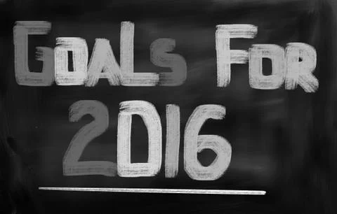 Goals For 2016 Concept Stock-Illustration